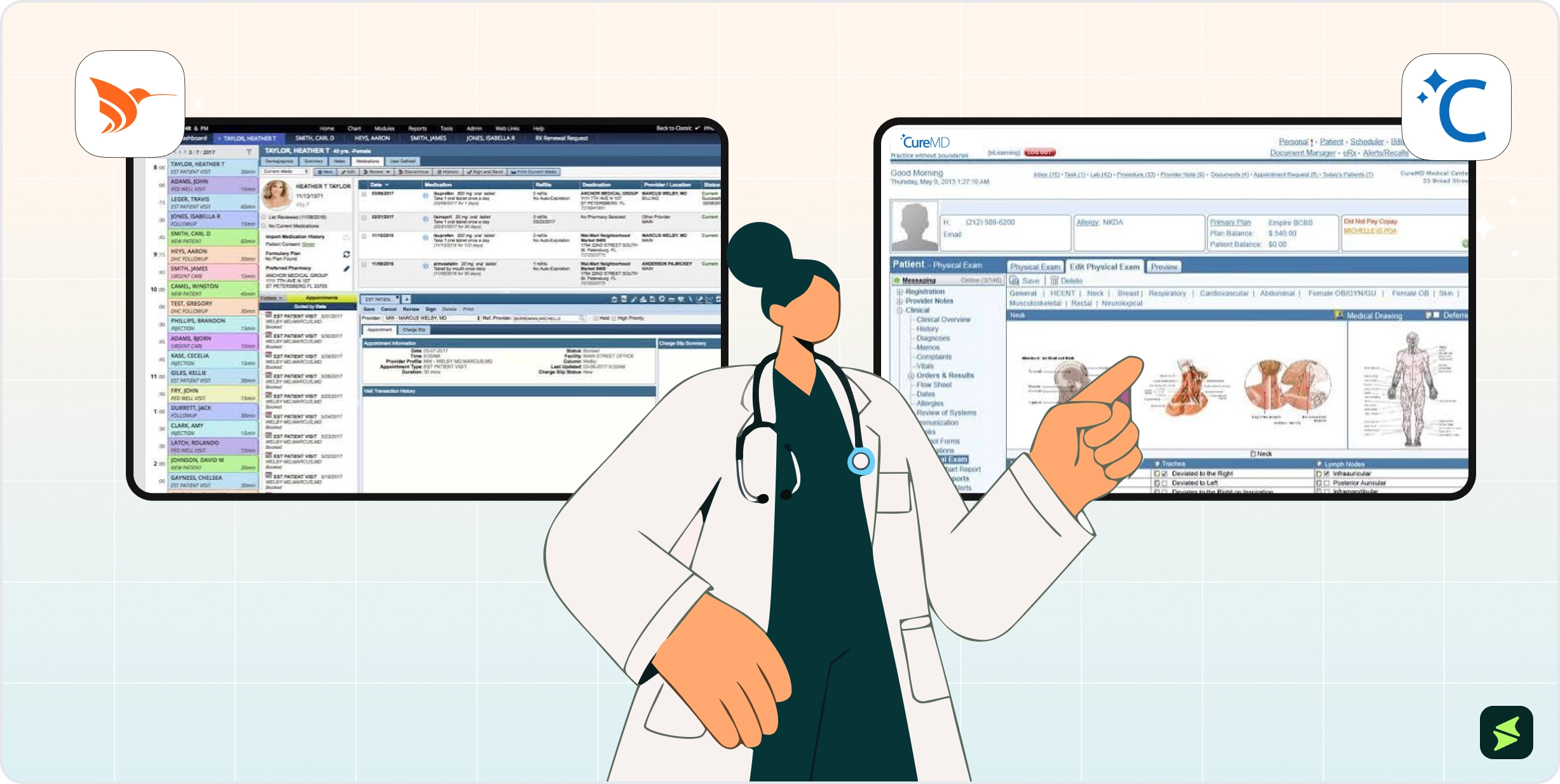 AdvancedMD EHR vs CureMD