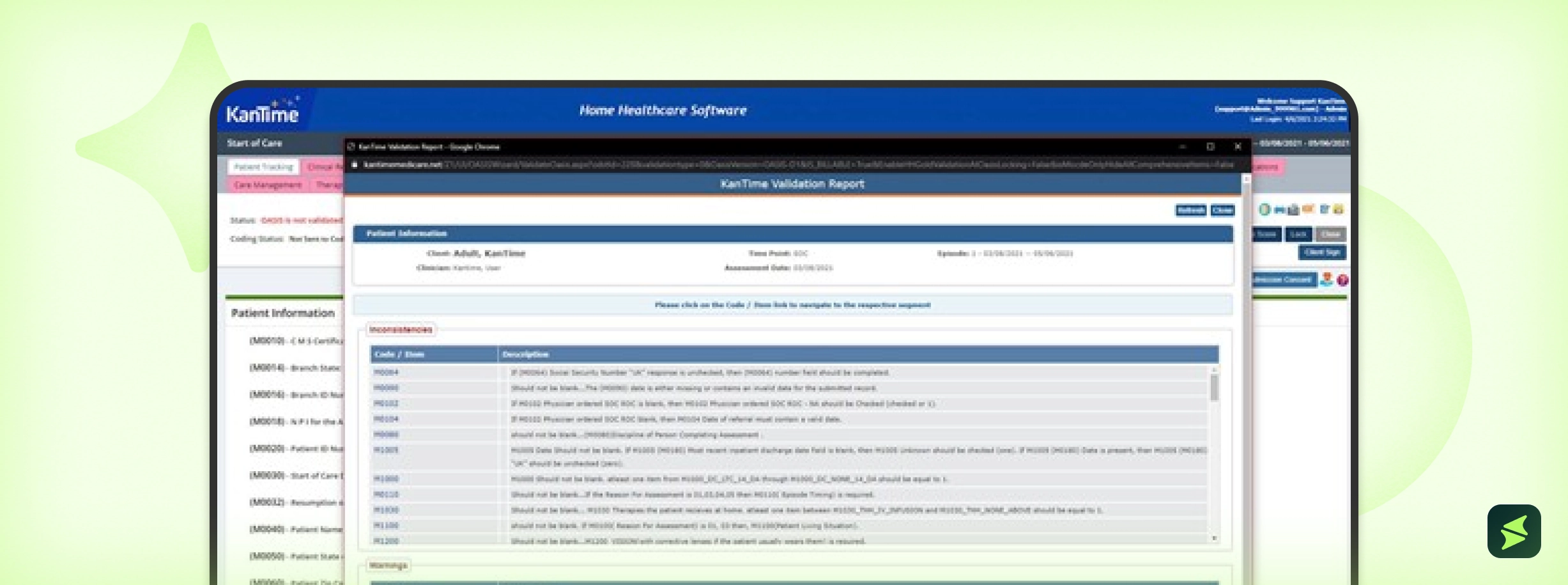 Open the ‘Assessment Management’ tool to streamline assessments, automatically document completed admissions, and access the OASIS Manual.webp